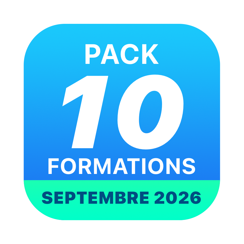 Pack 10 formations septembre 2026
