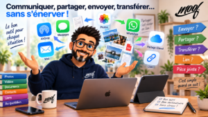 Communiquer, partager, envoyer, transférer… sans s’énerver !